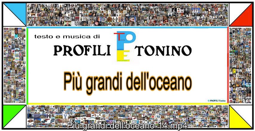 Cover della mia canzone "Più grandi dell'oceano"