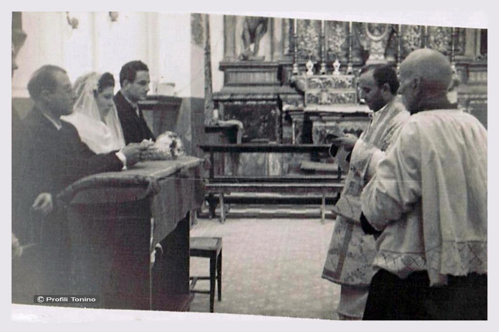 Paolino Profili e Emma Pocognoli, matrimonio